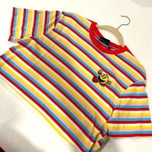 Officially licensed Bandai Namco Pac-Man Striped T-shirt